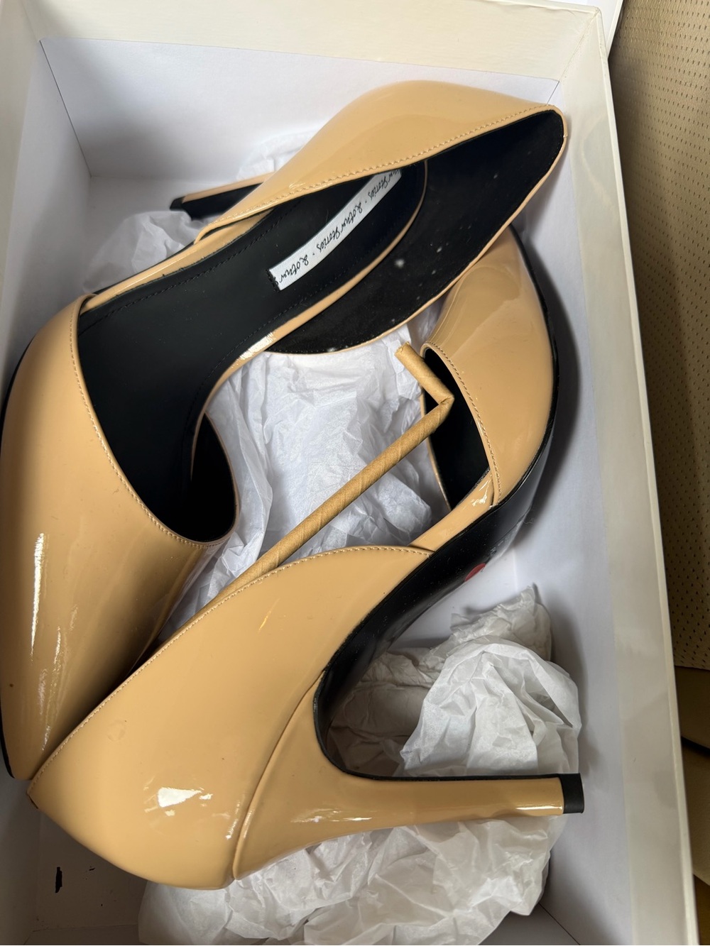 & Other Stories Nude Patent Pointed-Toe Stiletto Pumps